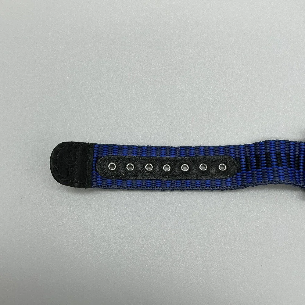 Pepsi Mens Watch 39mm Promotional Blue Bezel Blue Nylon 3 ATM New Battery